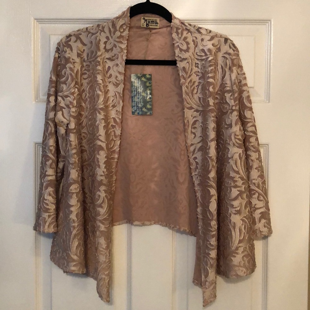 Show Me Your Mumu - Gold Velvet Damask Print